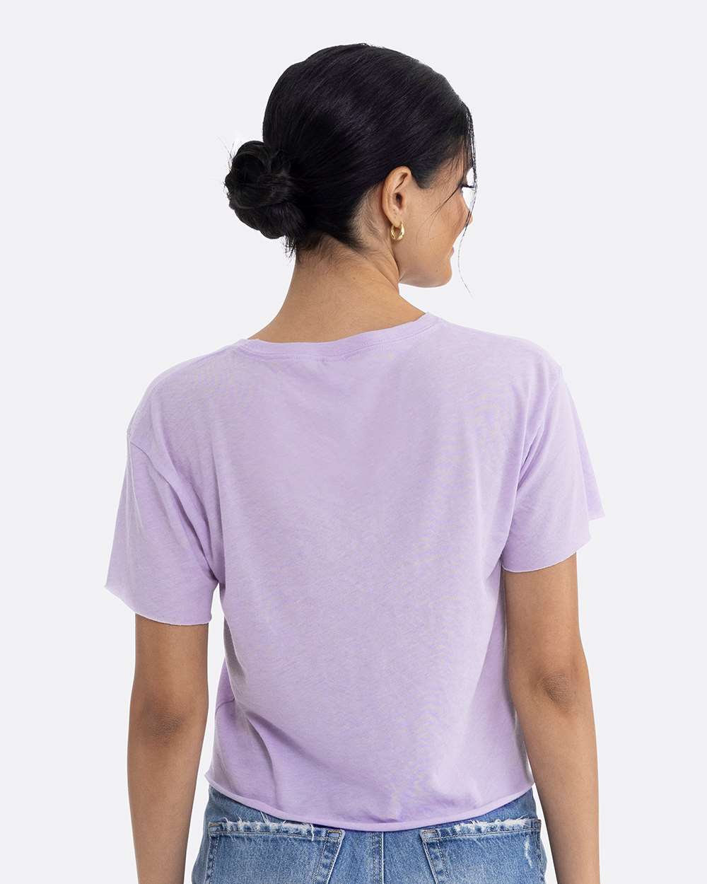 Women's Festival Crop Top - OnModelBack - B01018122 - Lavender