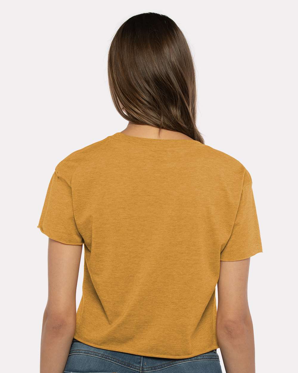 Women's Festival Crop Top - OnModelBack - B01018282 - Antique Gold