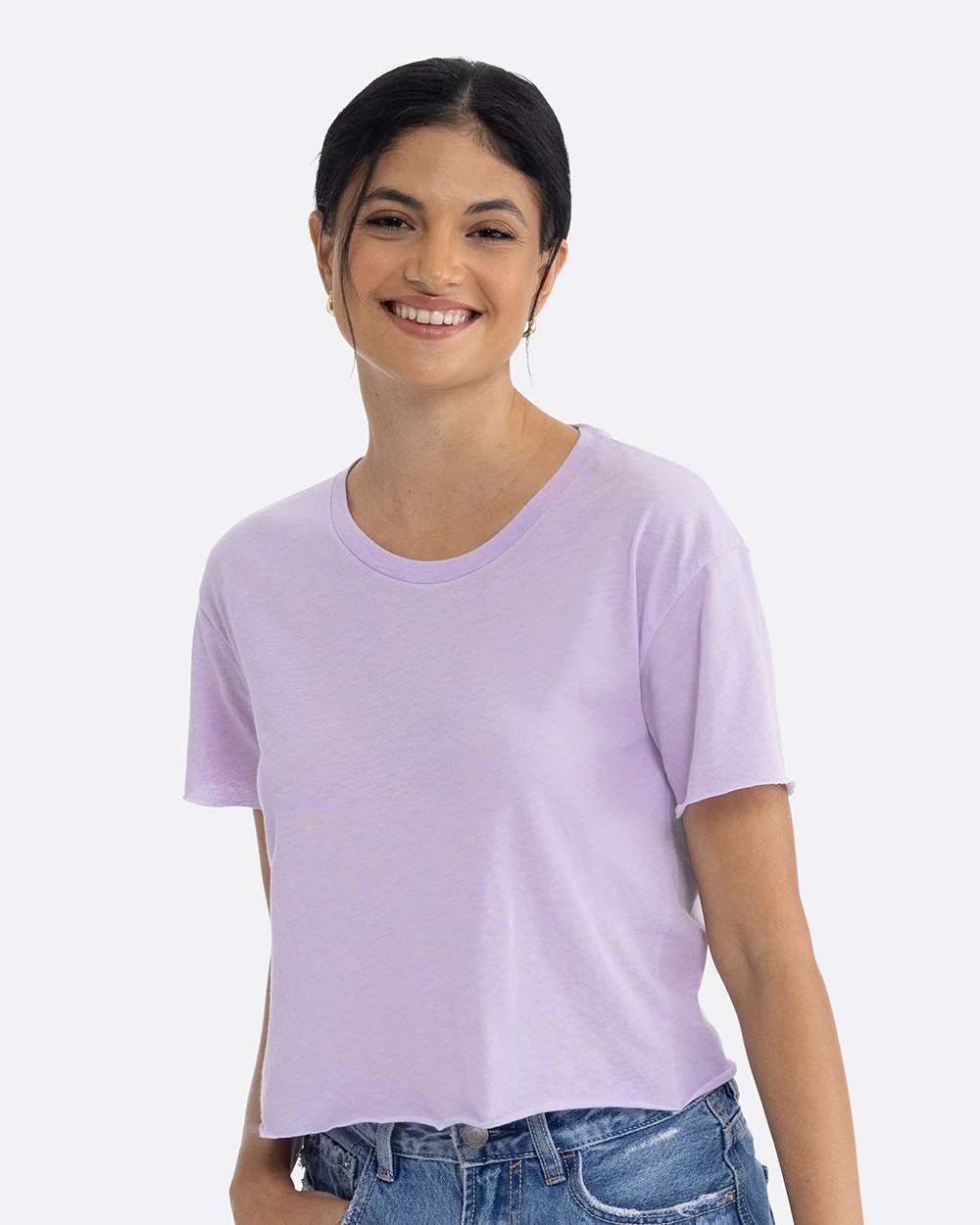 Women's Festival Crop Top - OnModelFront - B01018122 - Lavender