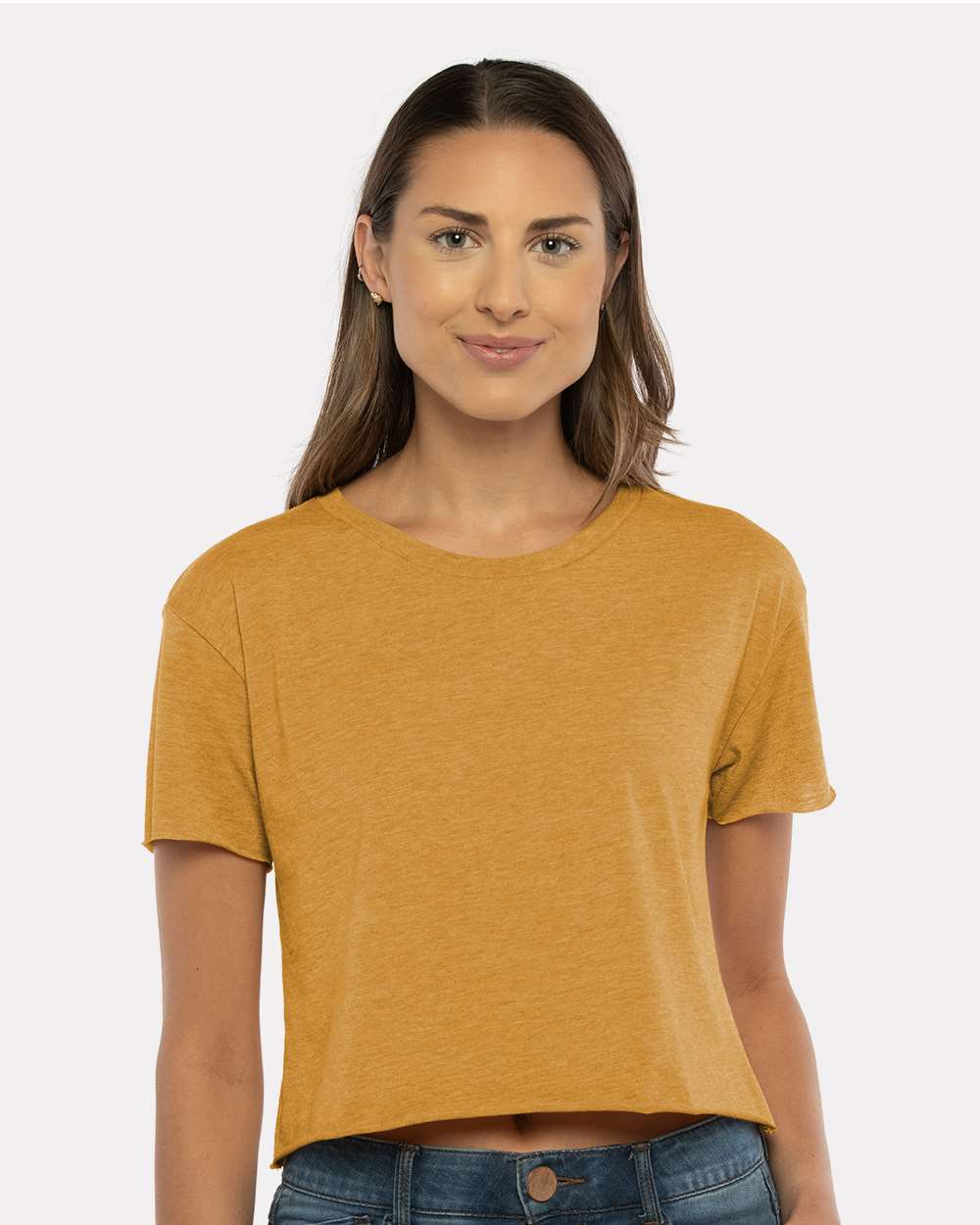 Women's Festival Crop Top - OnModelFront - B01018282 - Antique Gold
