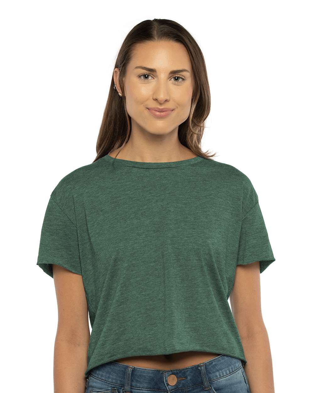 Women's Festival Crop Top - OnModelFront - B01018542 - Royal Pine