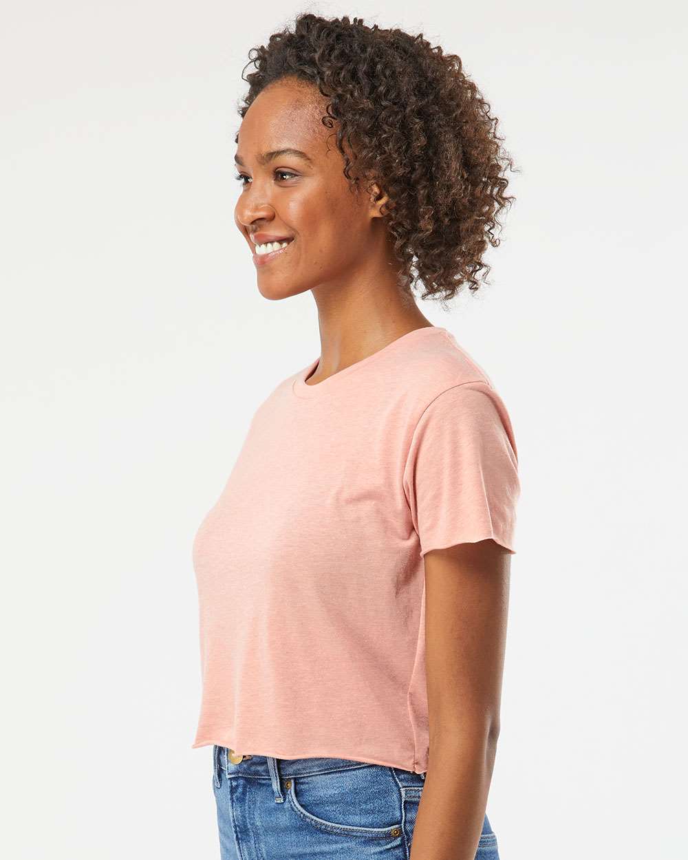 Women's Festival Crop Top - OnModelSide - B01018302 - Desert Pink
