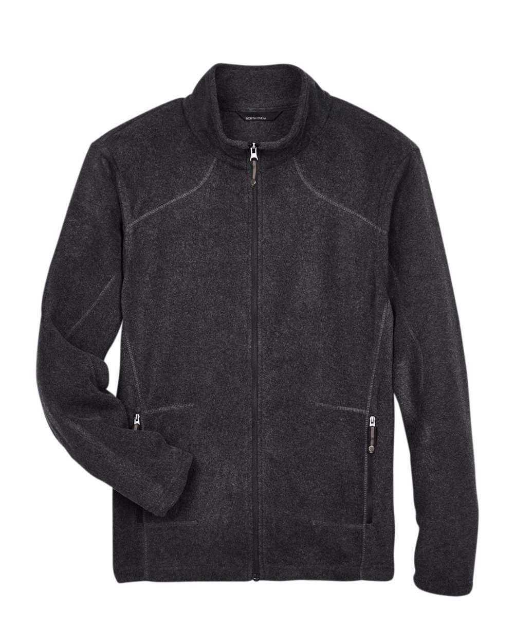 Men's Voyage Fleece Jacket - Front - B142D3598 - Heather Charcoal
