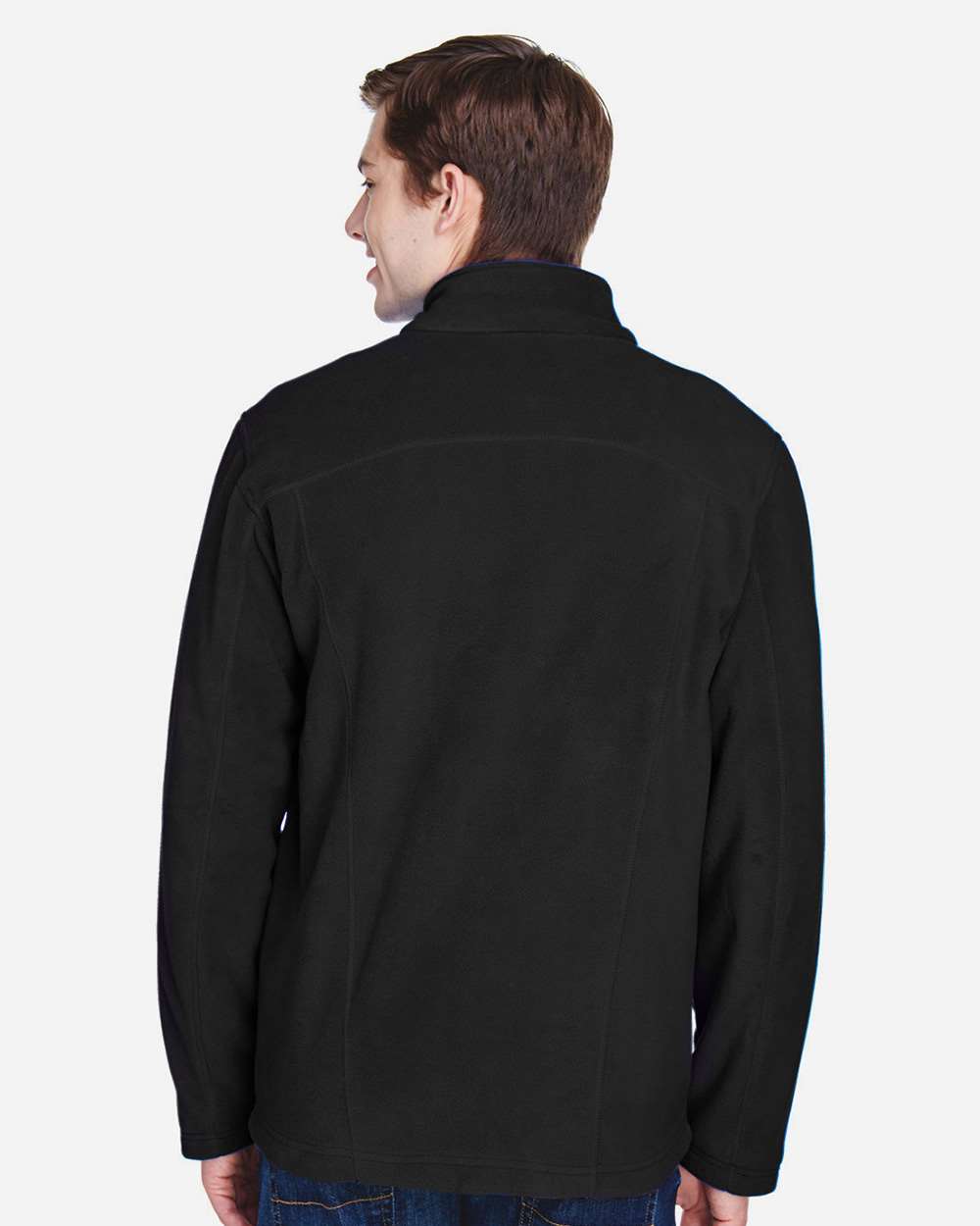 Men's Voyage Fleece Jacket - OnModelBack - B142D3503 - Black