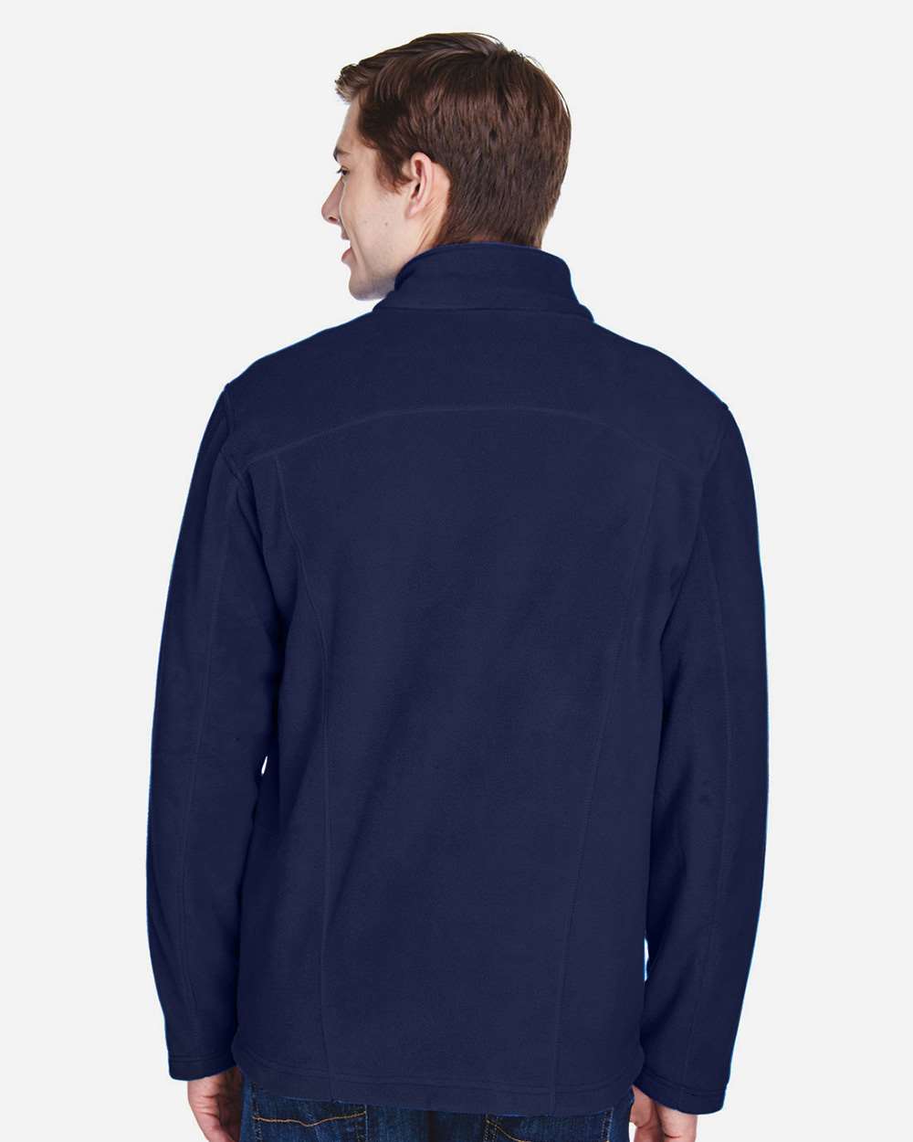 Men's Voyage Fleece Jacket - OnModelBack - B142D3653 - Classic Navy