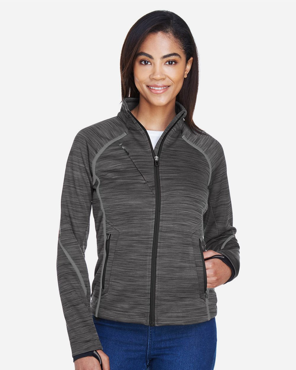 Women's Flux Mélange Bonded Fleece Jacket - styleImage