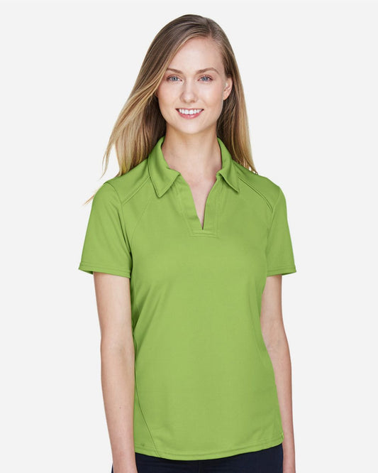 Women's Recycled Polyester Performance Pique Polo - styleImage