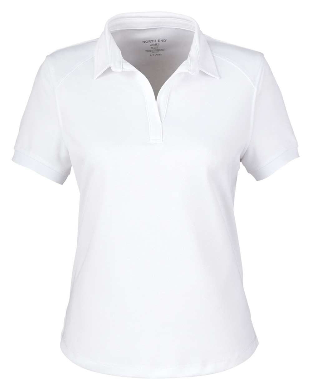 Women's Express Tech Performance Polo - Front - B165D3002 - White