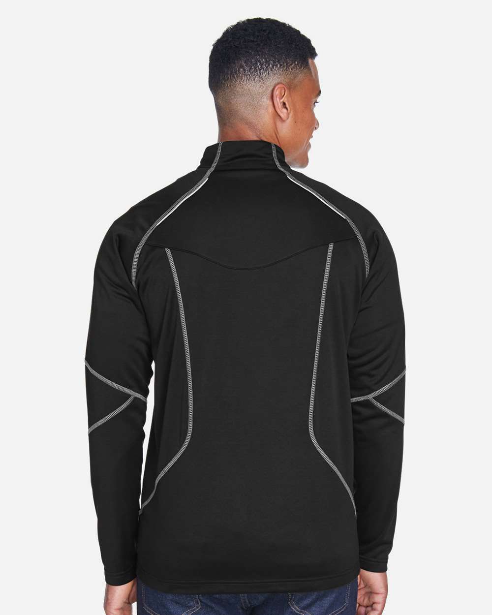 Men's Gravity Performance Fleece Jacket - OnModelBack - B144D3503 - Black