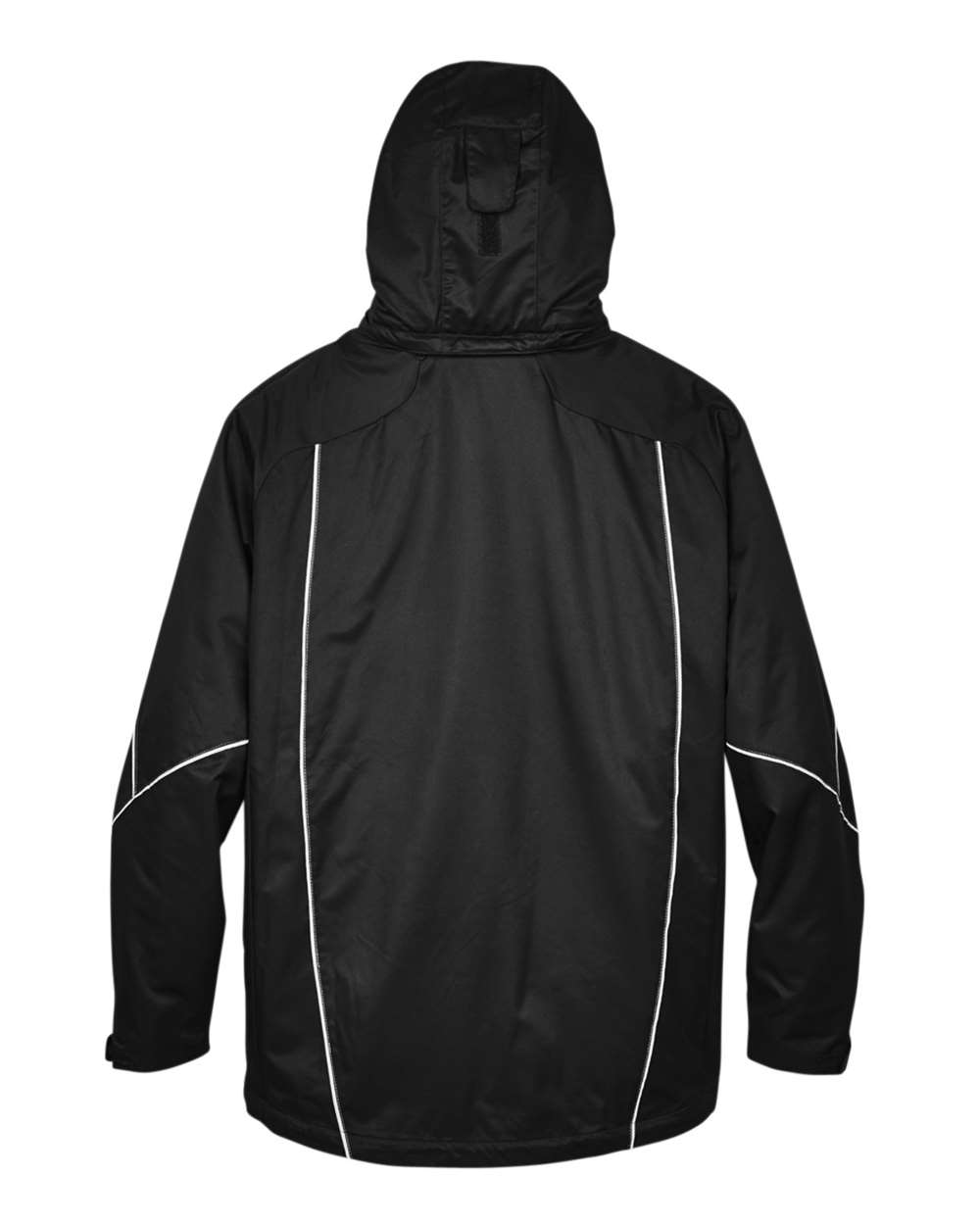 Men's Angle 3-In-1 Jacket with Bonded Fleece Liner - Back - B148D3504 - Black