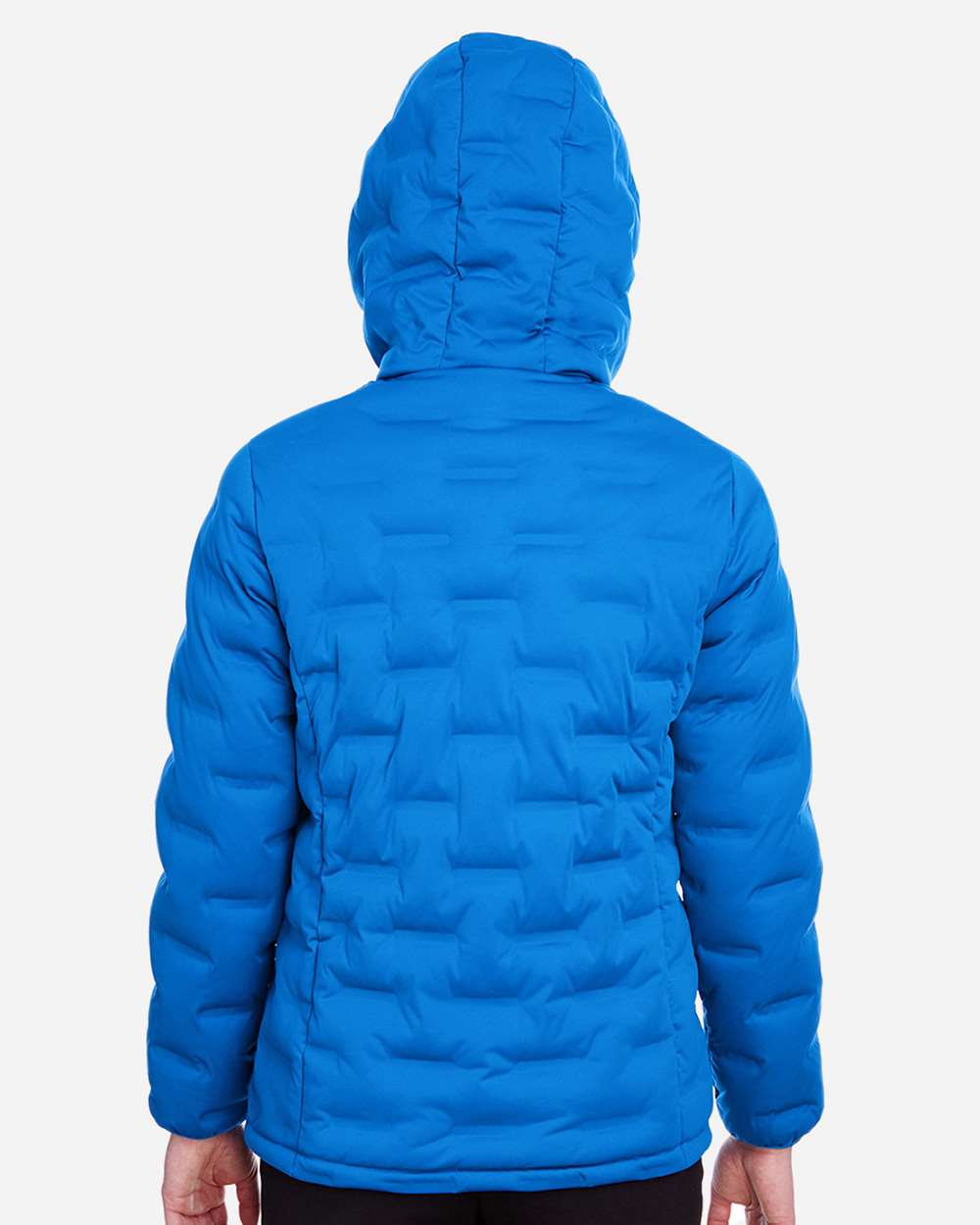 Women's Loft Puffer Jacket - OnModelBack - B192D3752 - Olympic Blue/ Carbon