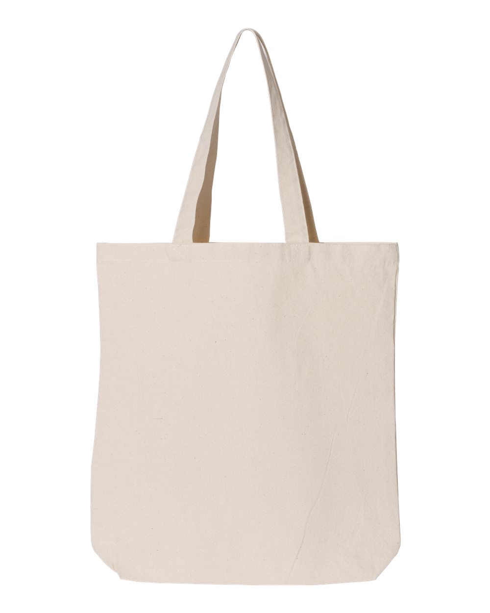Gusseted Tote - Front - B10666240 - Natural