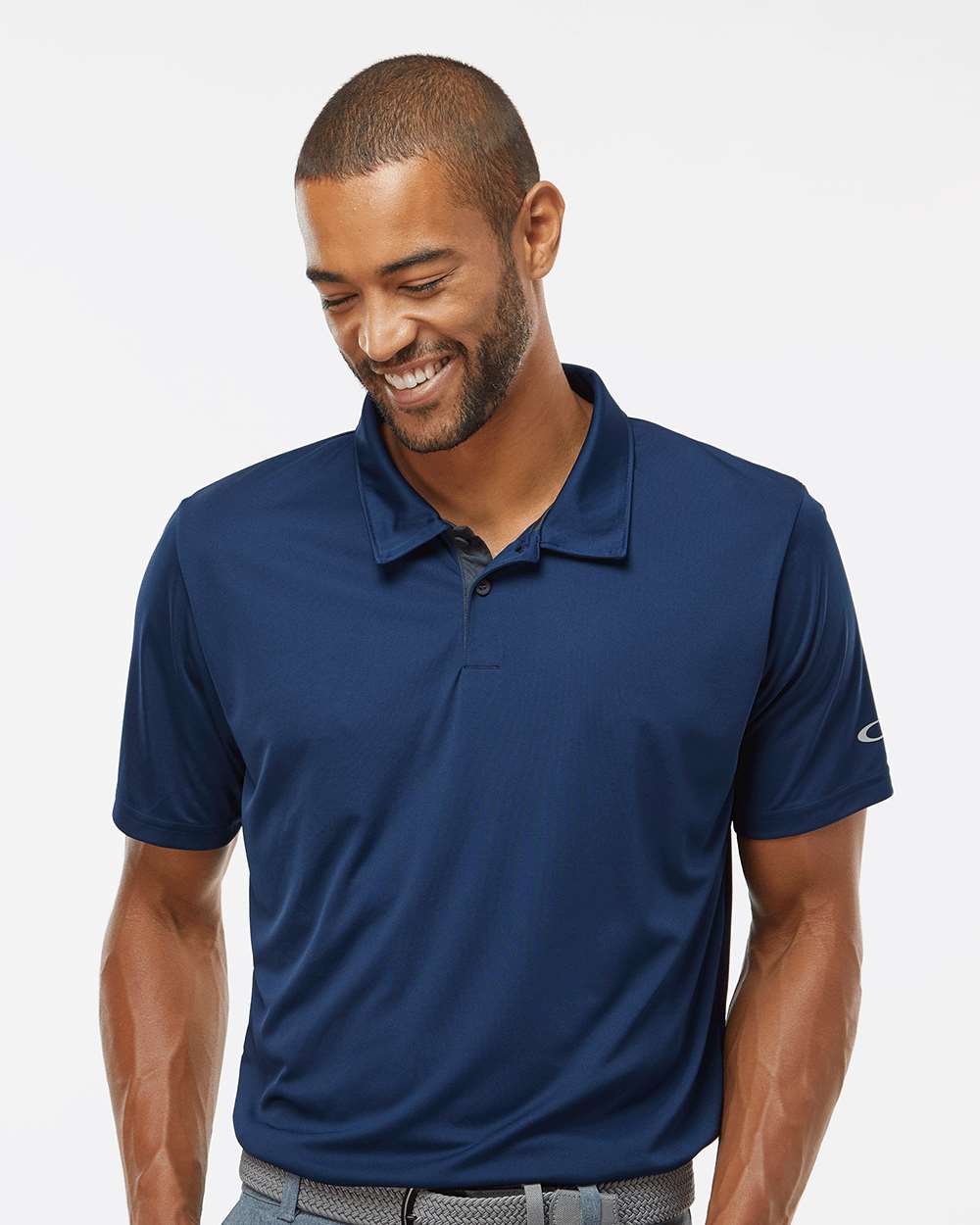 Men's Team Issue Hydrolix Polo - OnModelFront - B08787653 - Team Navy