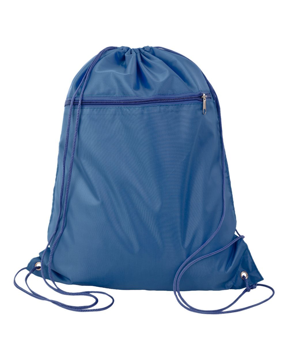 Polyester Cinchpack - Front - B25895650 - Navy