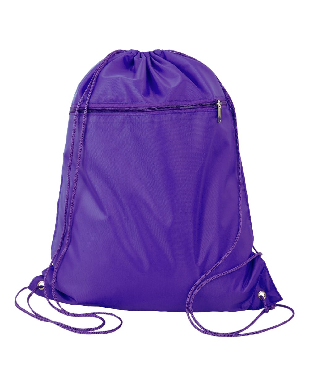 Polyester Cinchpack - Front - B25895670 - Purple