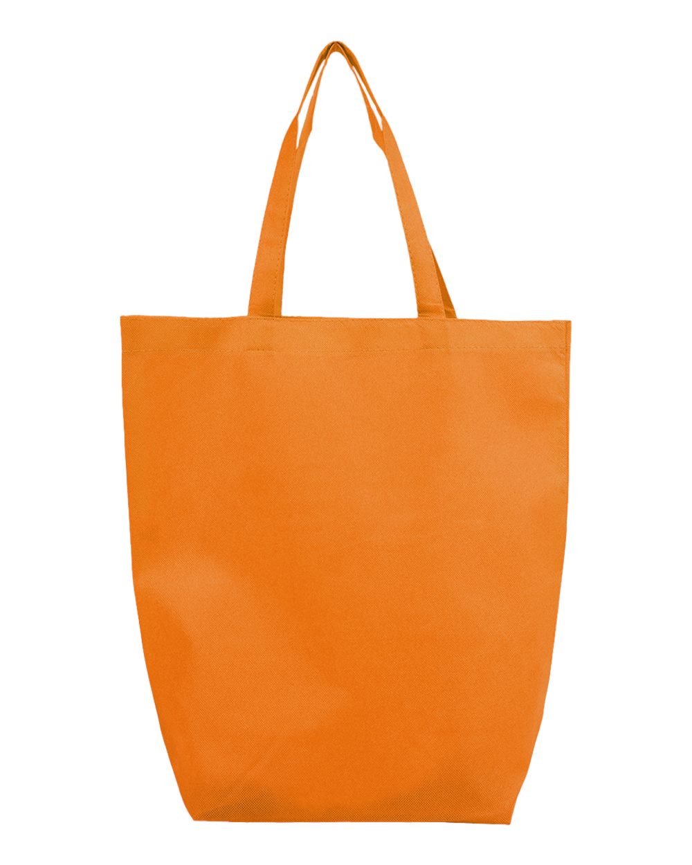 Non-Woven Gusset Bottom Tote - Front - B26195660 - Orange
