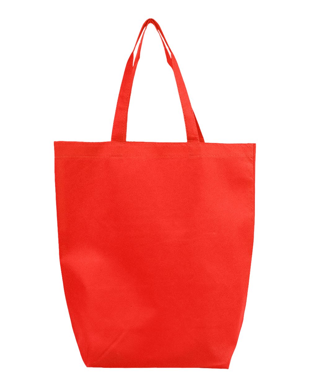 Non-Woven Gusset Bottom Tote - Front - B26195700 - Red