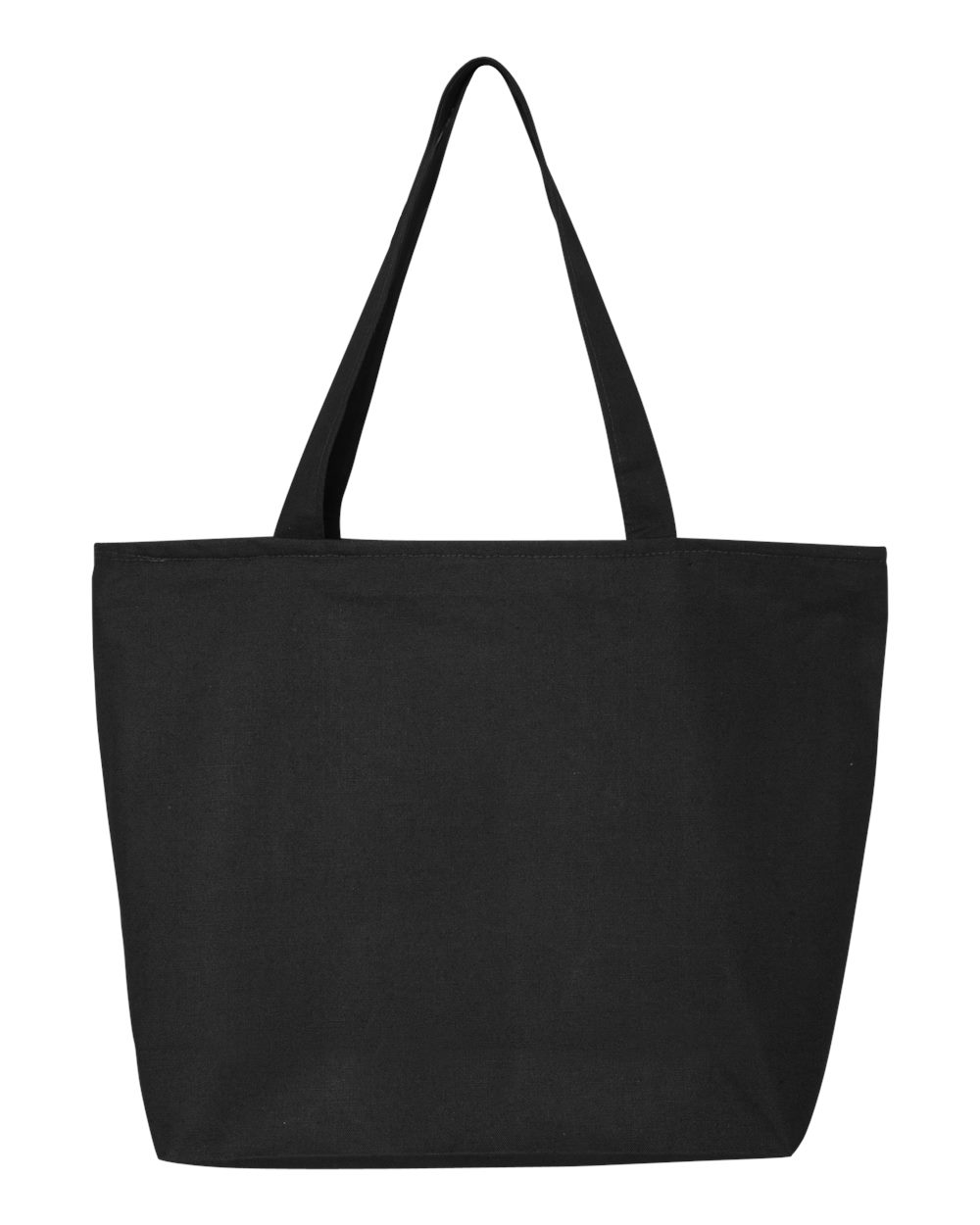 25L Zippered Tote - Front - B17595500 - Black