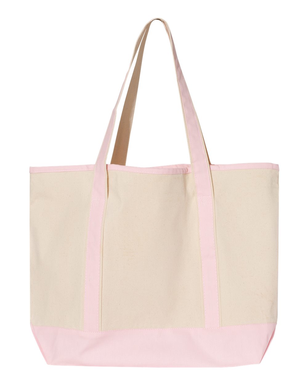 34.6L Large Canvas Deluxe Tote - Back - B45695300 - Natural/ Light Pink