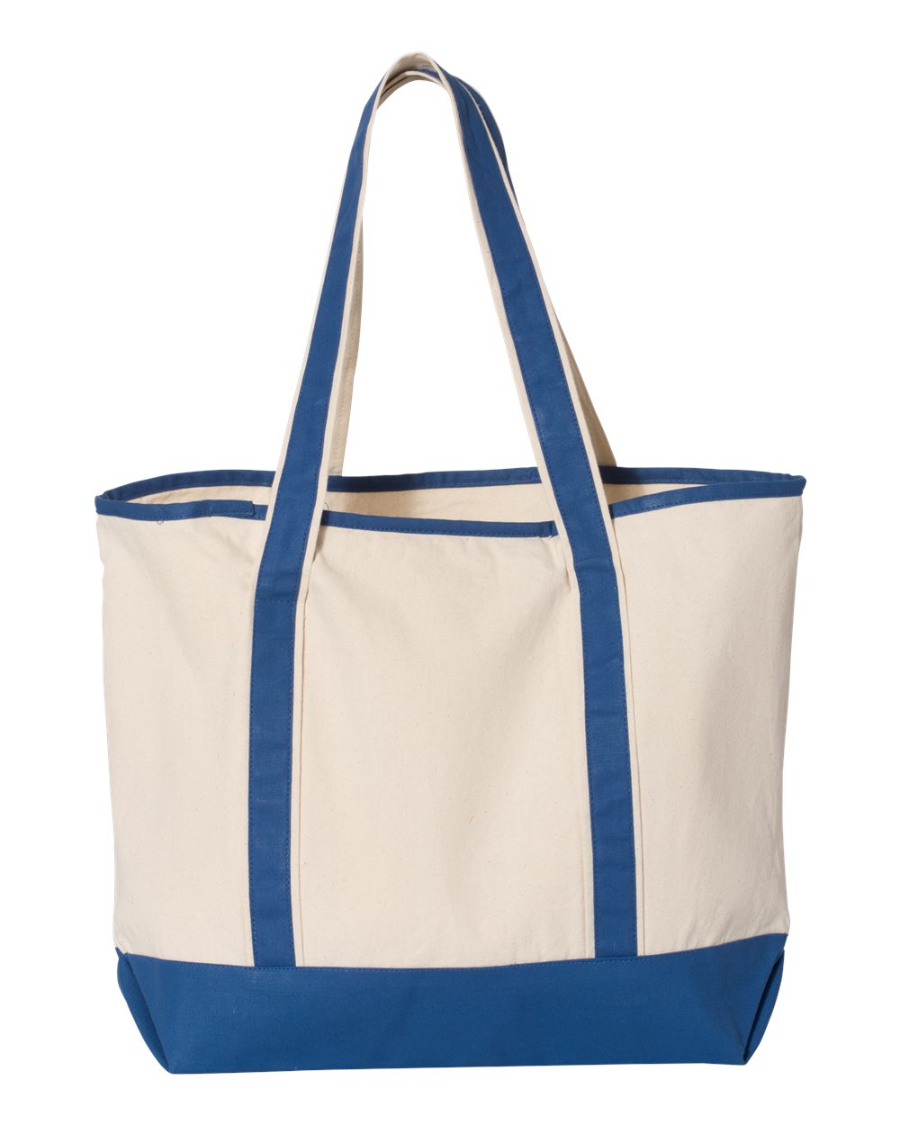 34.6L Large Canvas Deluxe Tote - Back - B45695750 - Natural/ Royal