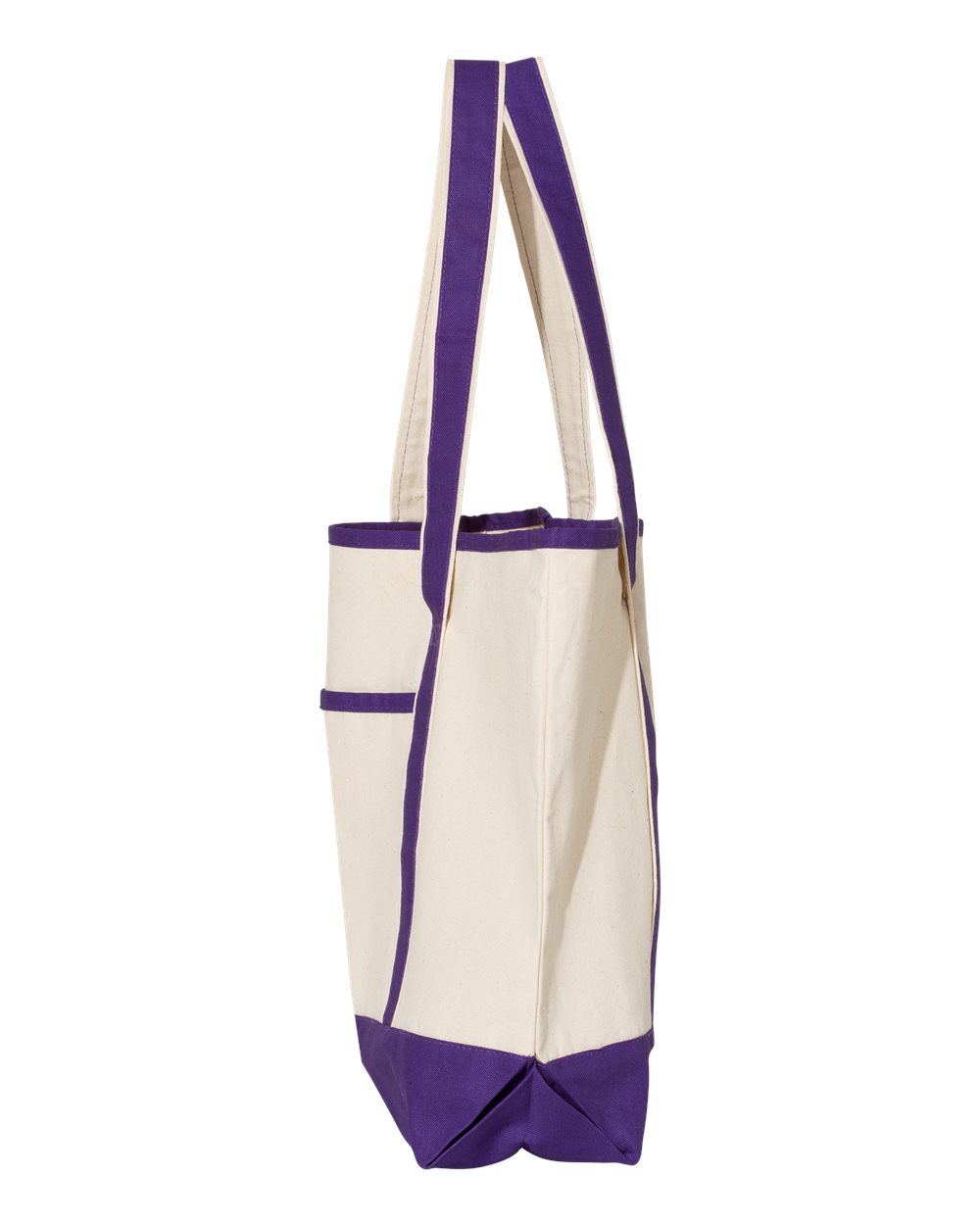 34.6L Large Canvas Deluxe Tote - DirectSide - B45695670 - Natural/ Purple