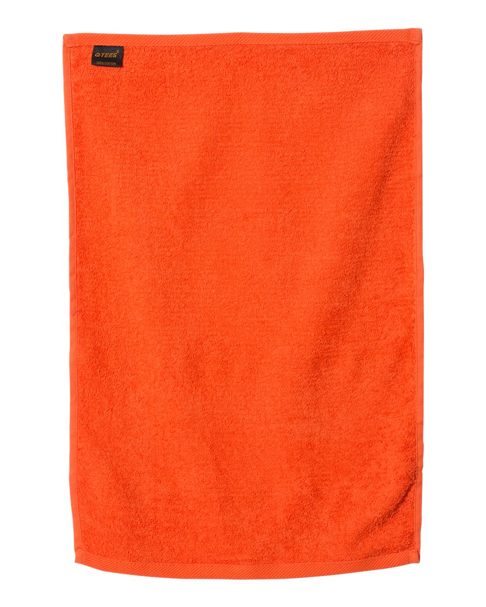 Deluxe Hemmed Hand Towel - Back - B05995660 - Orange