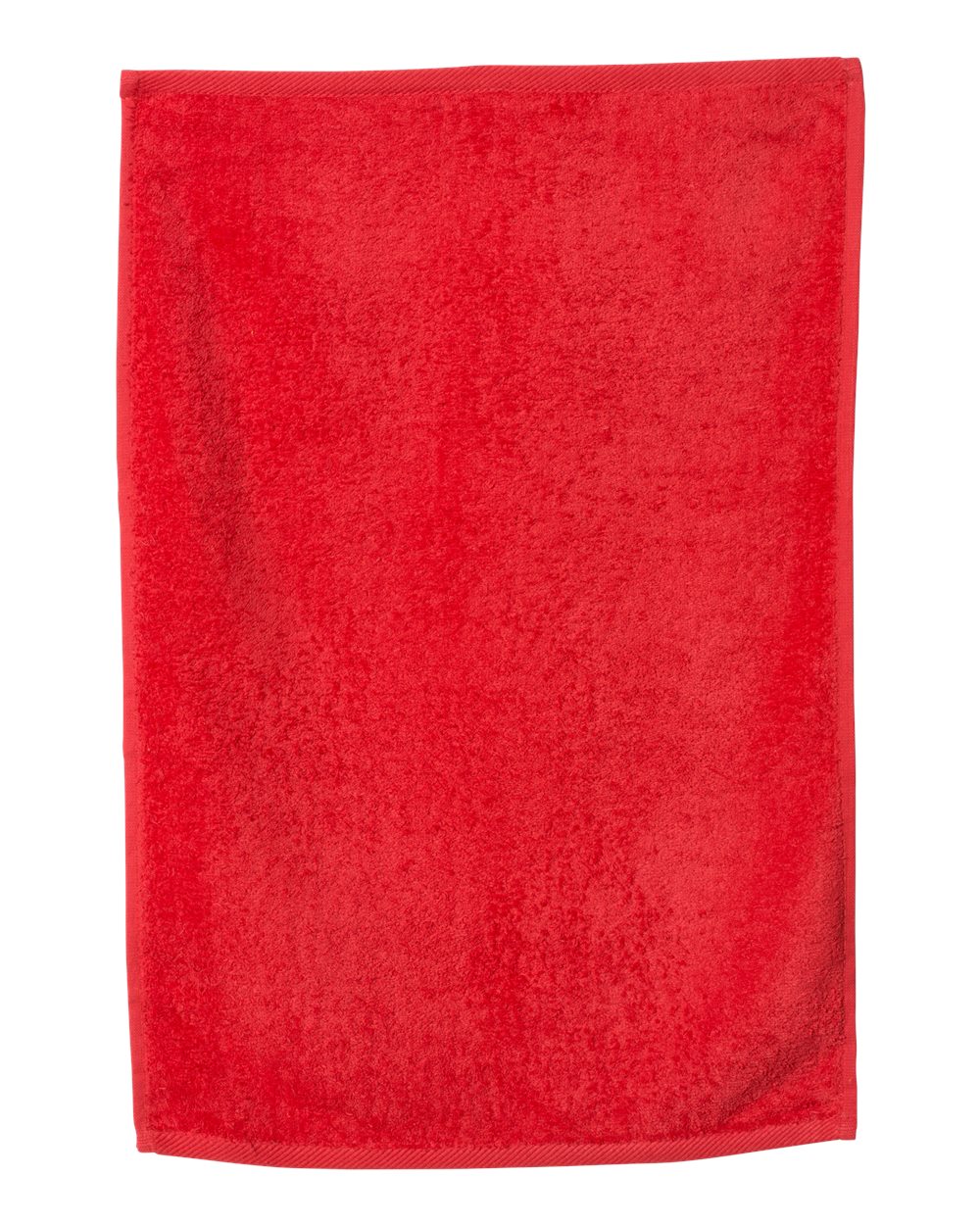 Deluxe Hemmed Hand Towel - Side - B05995700 - Red