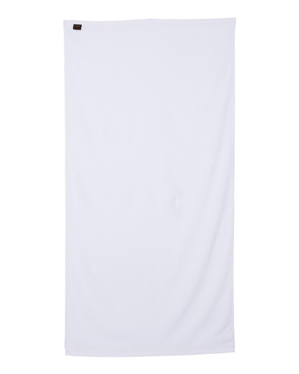 Velour Beach Towel - Back - B06095000 - White