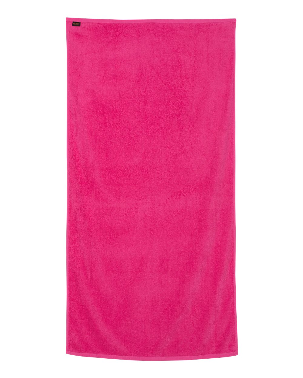 Velour Beach Towel - Back - B06095310 - Hot Pink