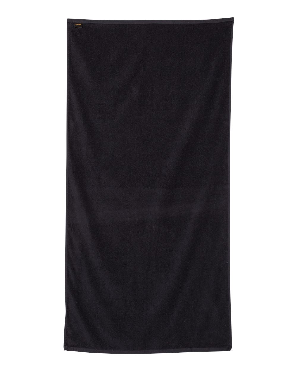 Velour Beach Towel - Back - B06095500 - Black