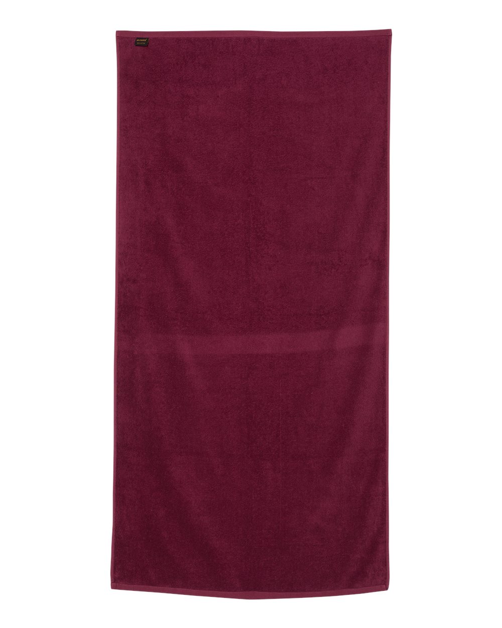 Velour Beach Towel - Back - B06095530 - Maroon