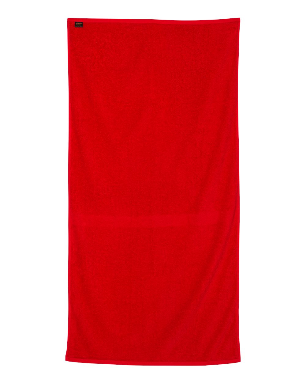 Velour Beach Towel - Back - B06095700 - Red