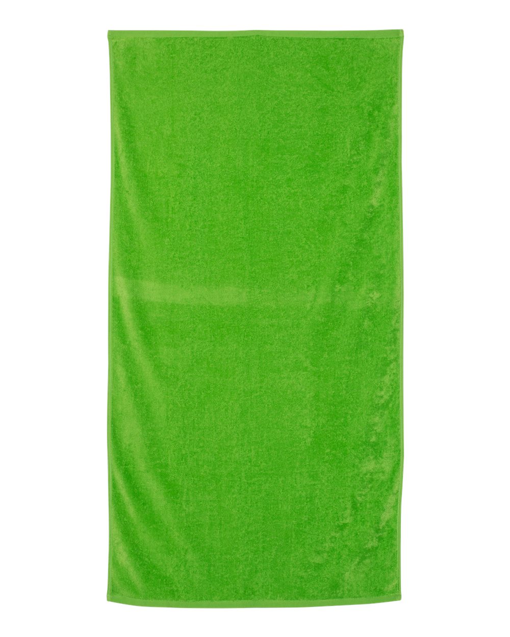 Velour Beach Towel - Front - B06095170 - Lime