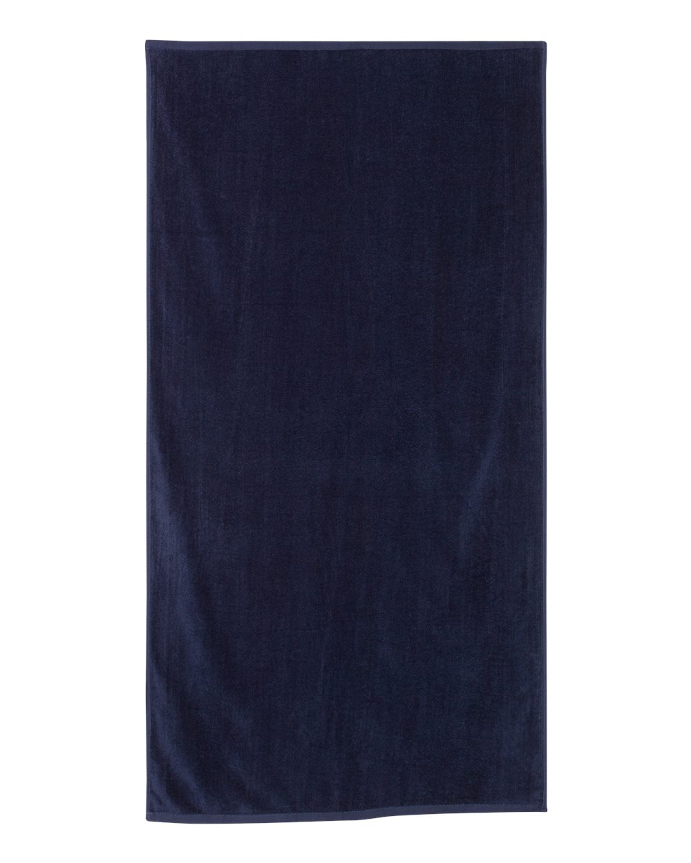 Velour Beach Towel - Front - B06095650 - Navy