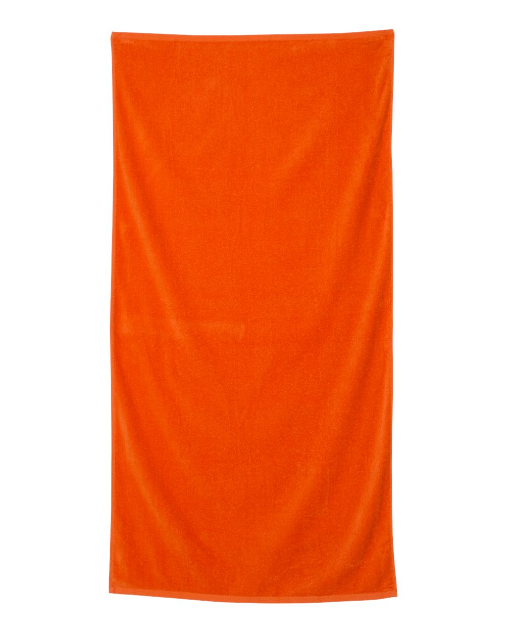 Velour Beach Towel - Front - B06095660 - Orange