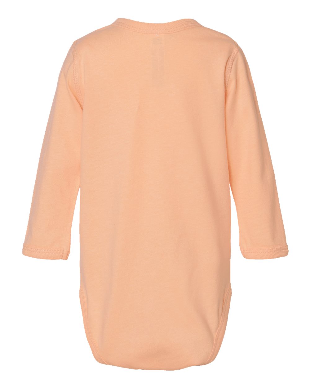 Infant Fine Jersey Long Sleeve Bodysuit - Back - B08138671 - Peachy
