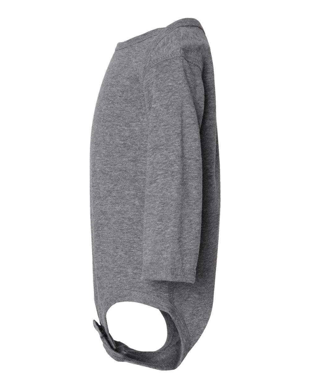 Infant Fine Jersey Long Sleeve Bodysuit - DirectSide - B08138131 - Granite Heather
