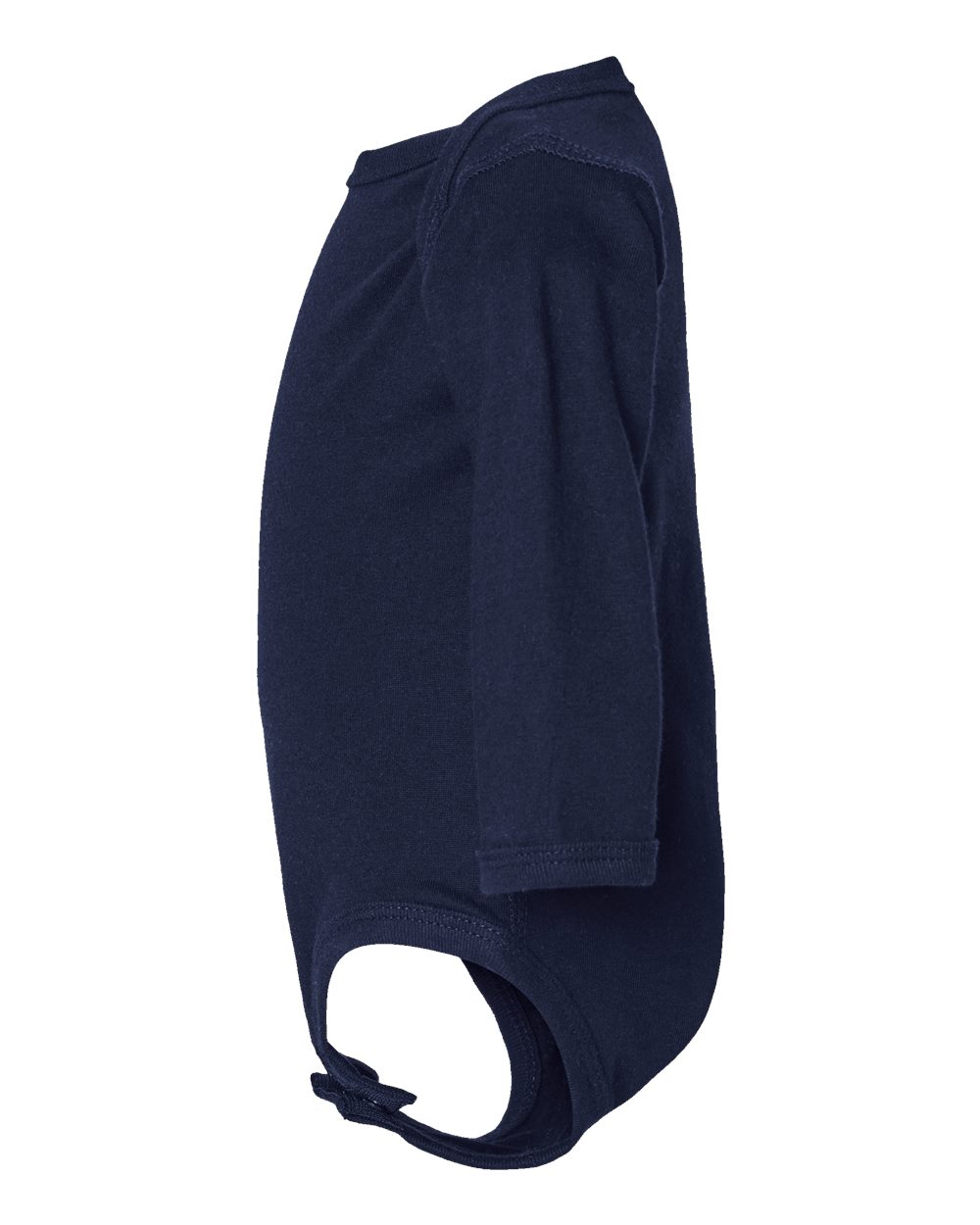 Infant Fine Jersey Long Sleeve Bodysuit - DirectSide - B08138631 - Navy