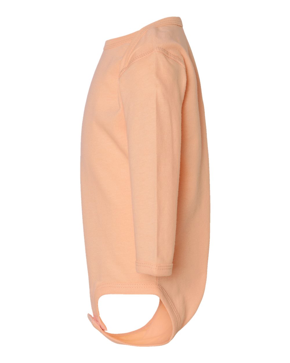 Infant Fine Jersey Long Sleeve Bodysuit - DirectSide - B08138671 - Peachy