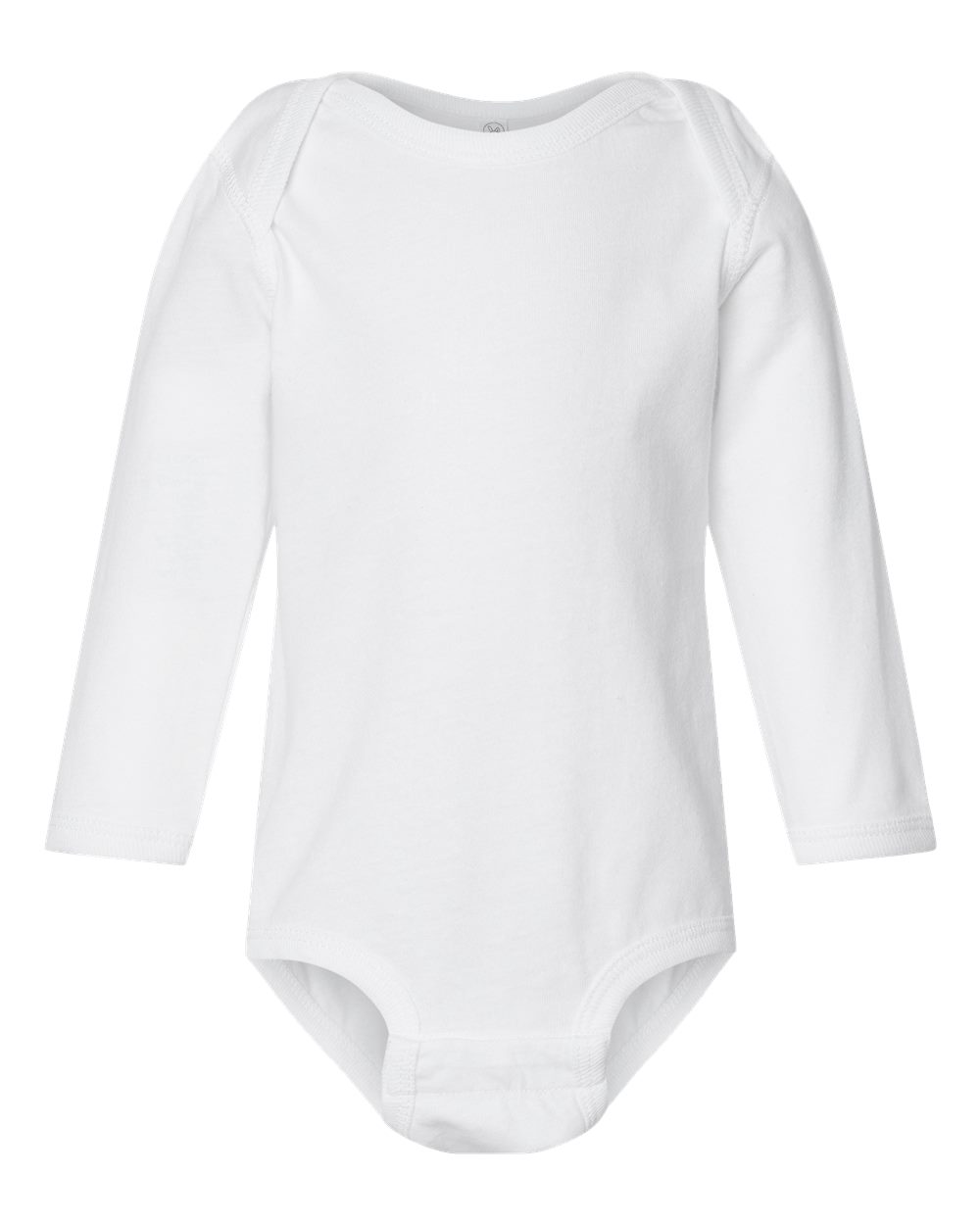 Infant Fine Jersey Long Sleeve Bodysuit - Front - B08138001 - White