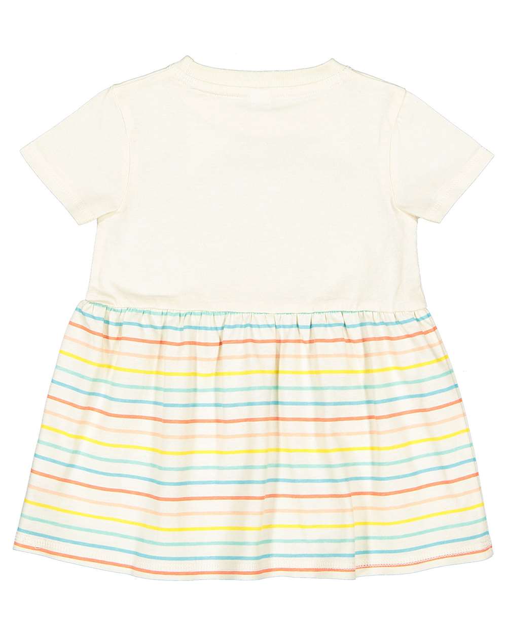 Infant Fine Jersey Dress - Front - B09138242 - Natural/ Sunkissed Stripe