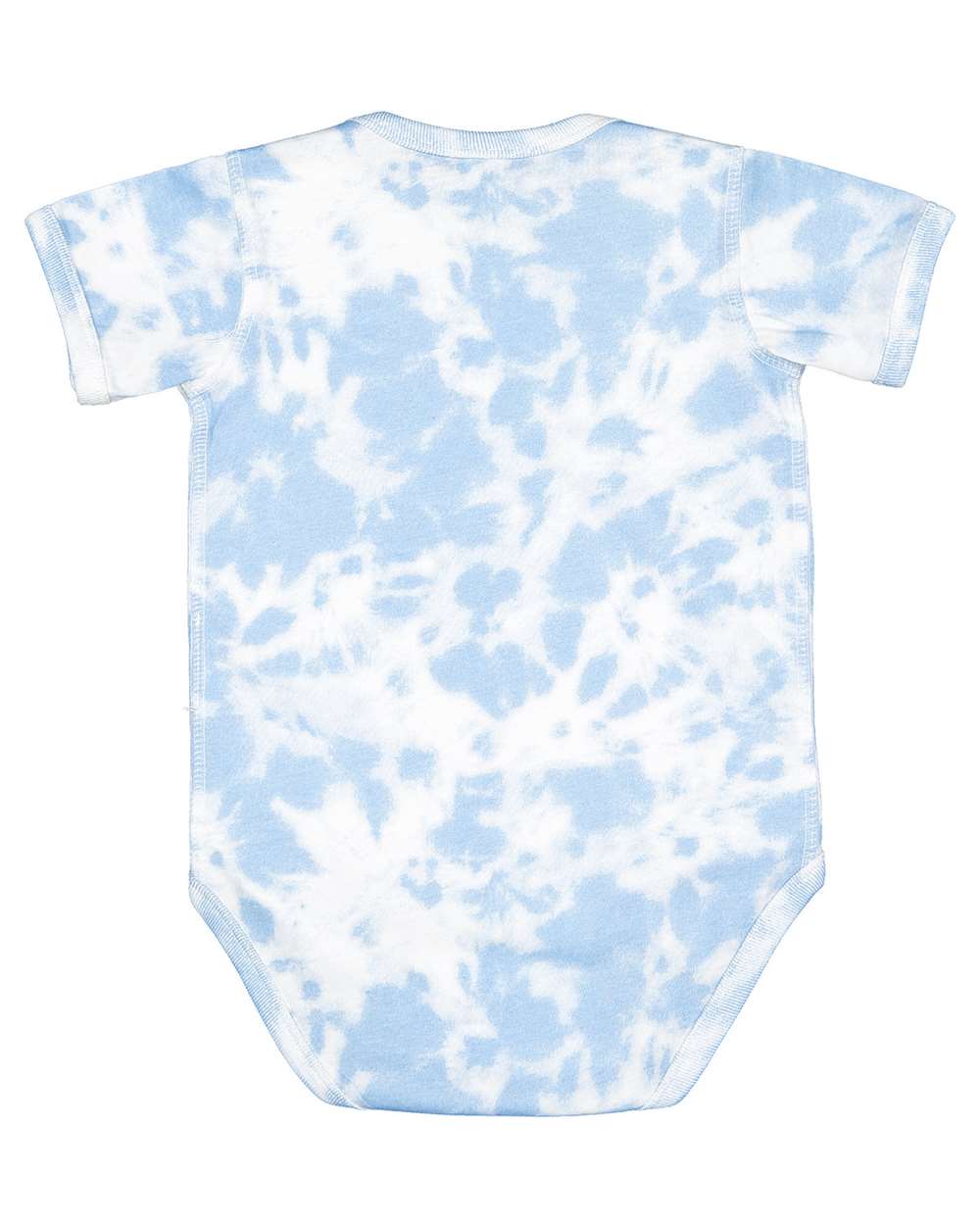 Infant Fine Jersey Bodysuit - Extended Colors - Back - B09338251 - Sky Tie Dye