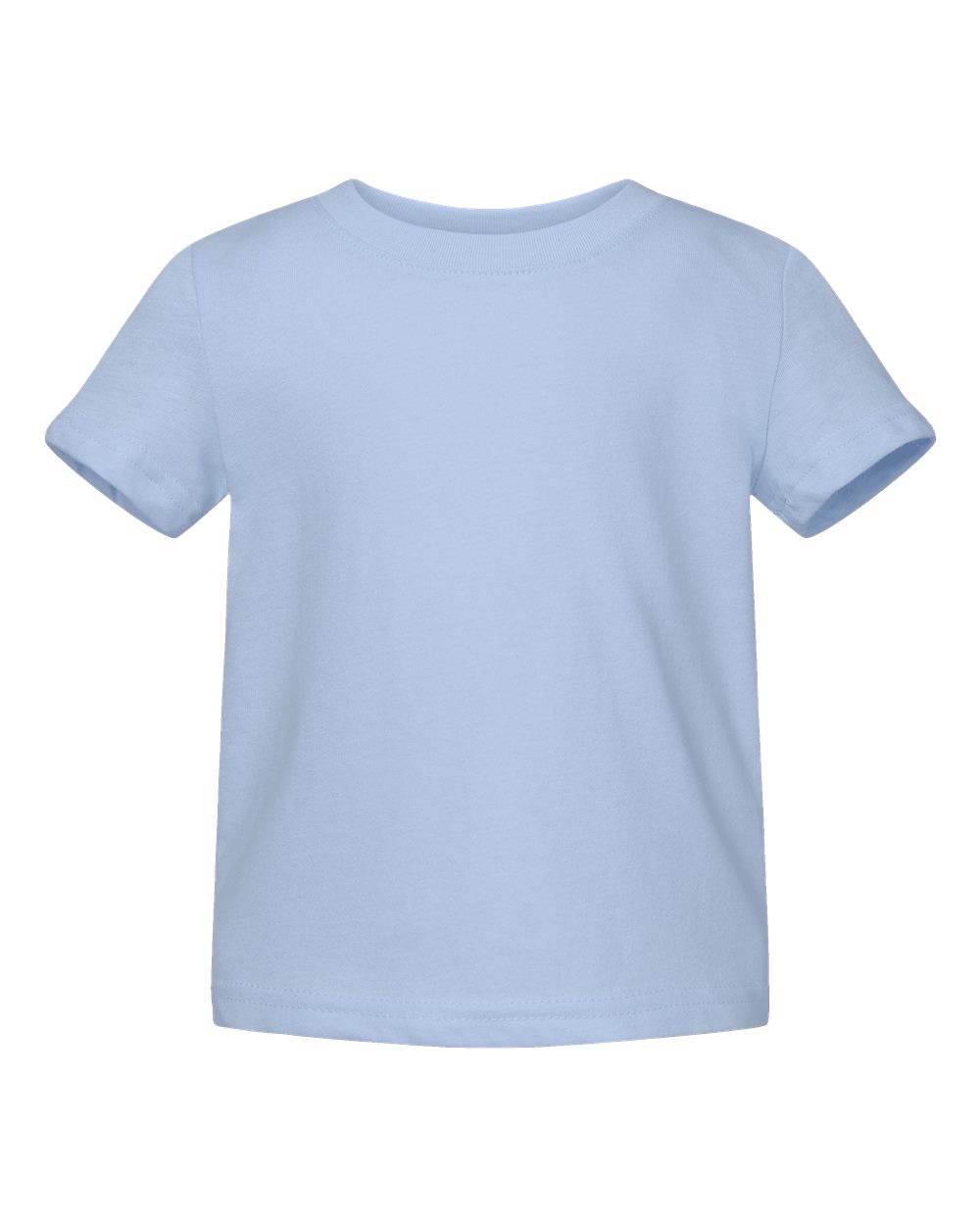 Infant Fine Jersey Tee - Front - B32138252 - Light Blue