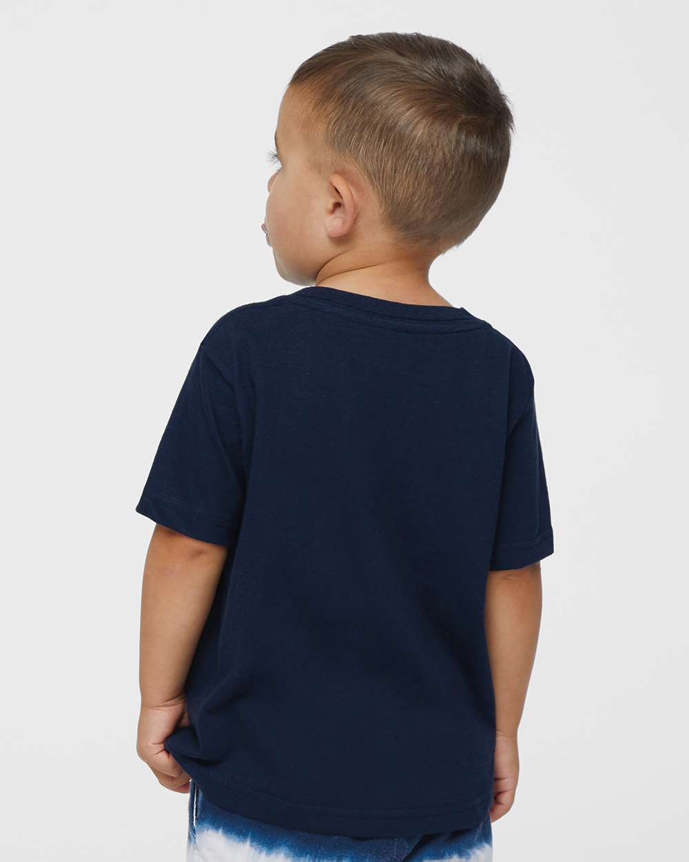 Infant Fine Jersey Tee - OnModelBack - B32138652 - Navy