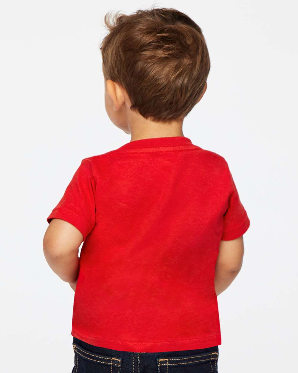 Infant Fine Jersey Tee - OnModelBack - B32138702 - Red
