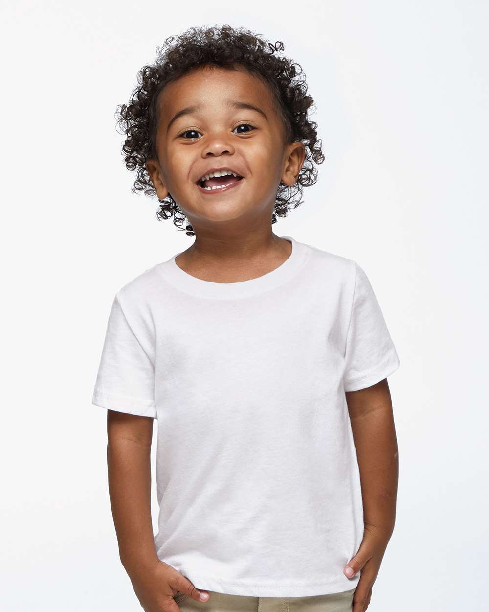 Infant Fine Jersey Tee - OnModelFront - B32138002 - White