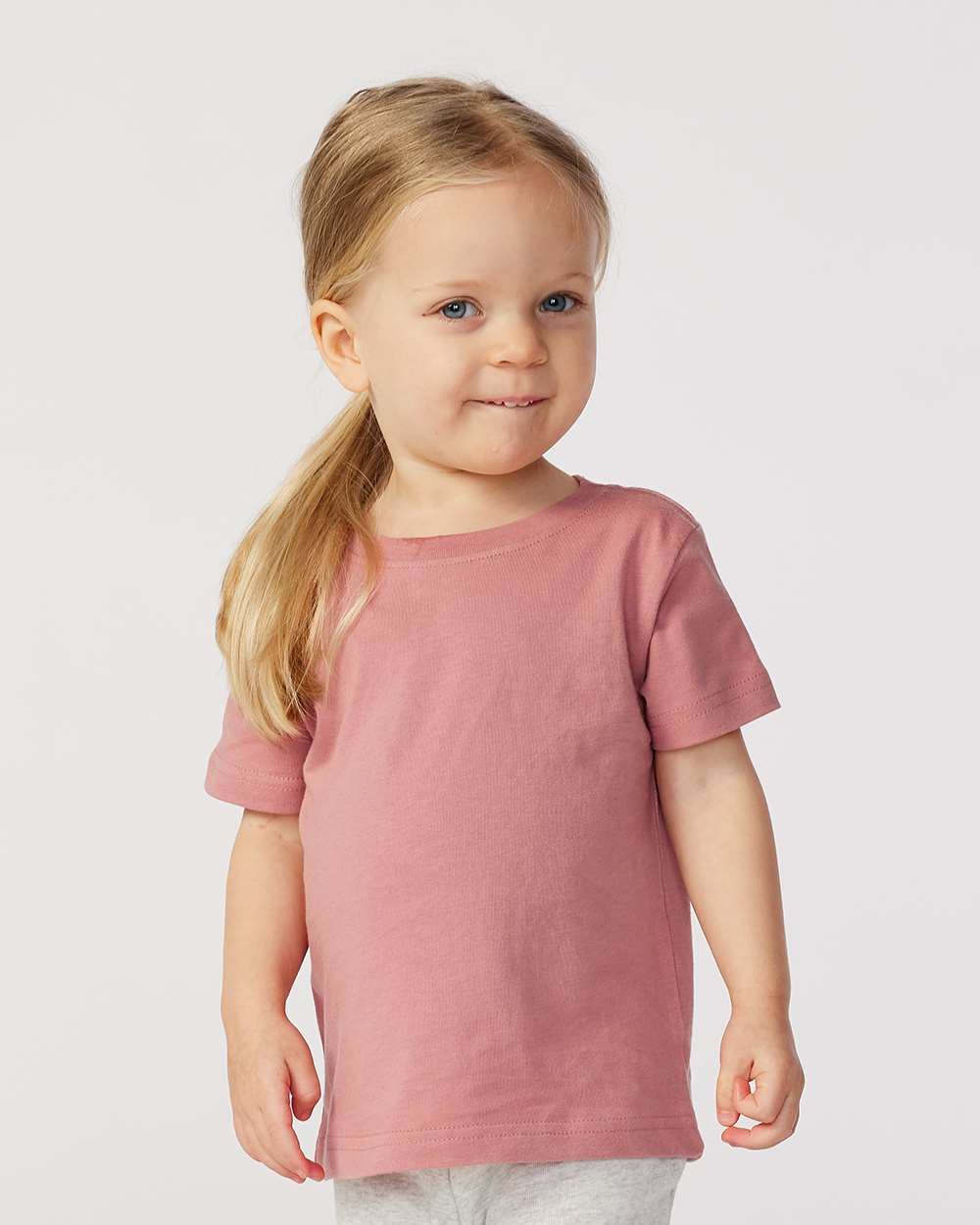 Infant Fine Jersey Tee - OnModelFront - B32138332 - Mauvelous