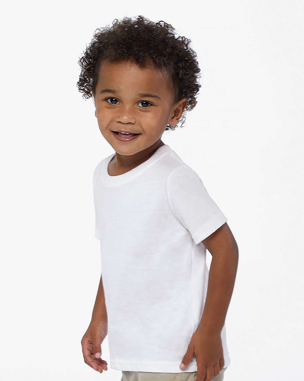 Infant Fine Jersey Tee - OnModelSide - B32138002 - White