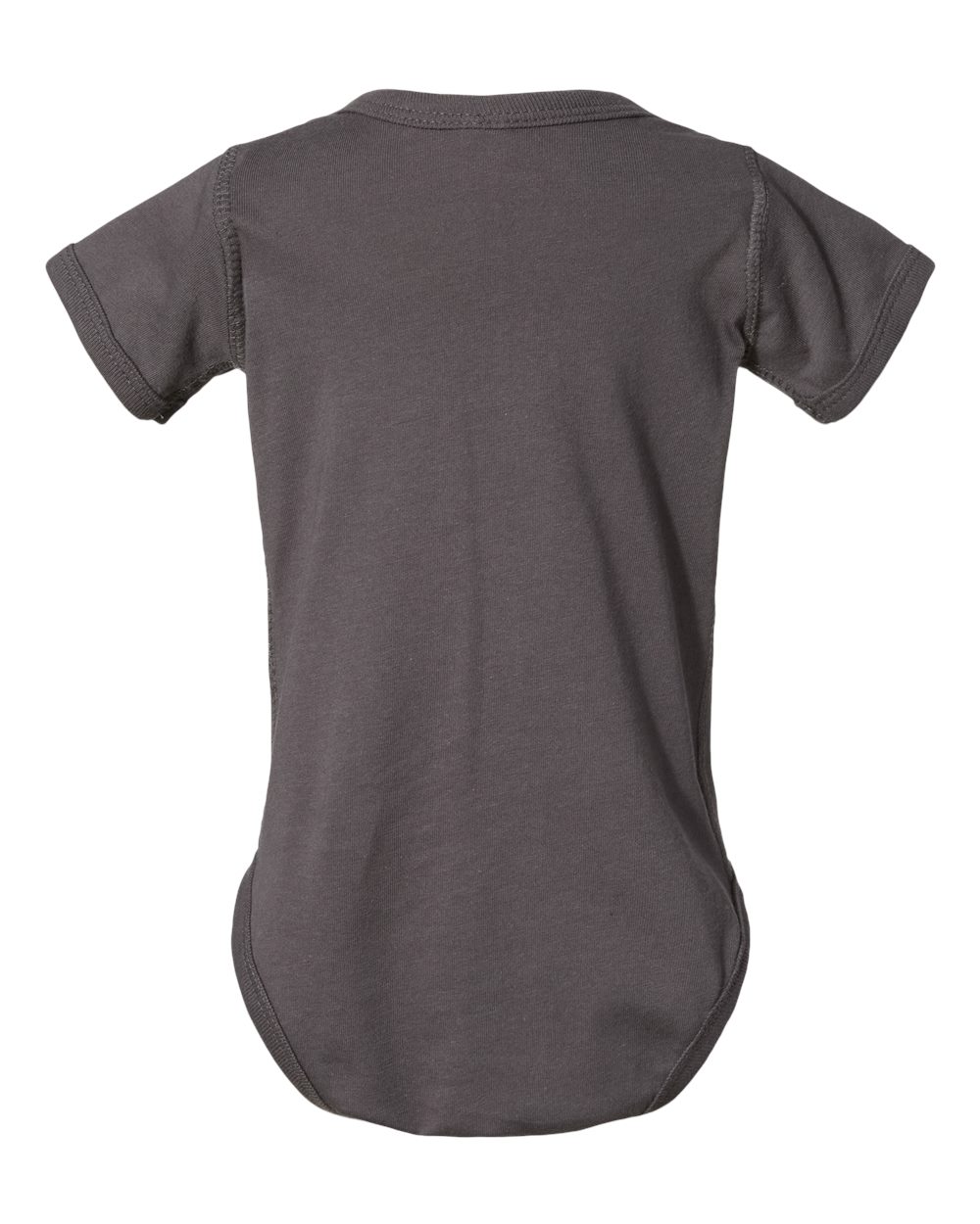 Infant Fine Jersey Bodysuit - Back - B33438091 - Charcoal