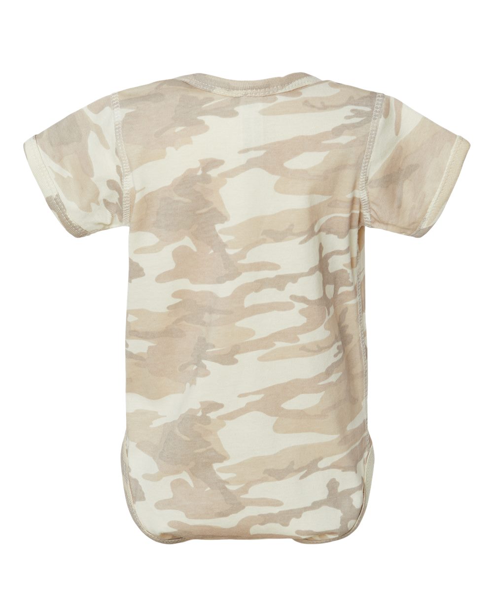 Infant Fine Jersey Bodysuit - Back - B33438221 - Natural Camo